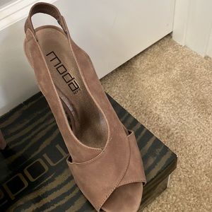 Open toe cocktail heels